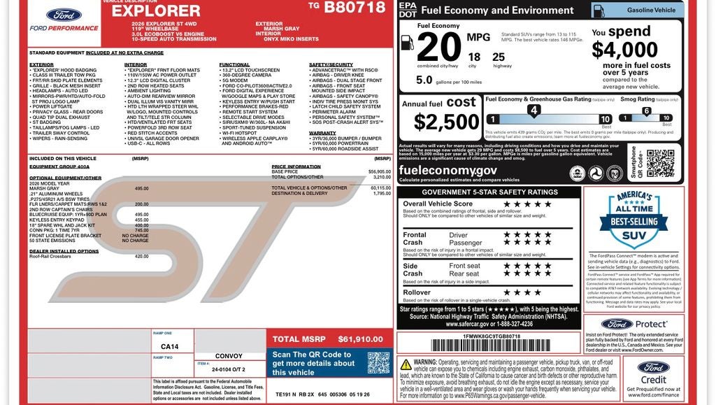 2026 Ford Explorer ST
