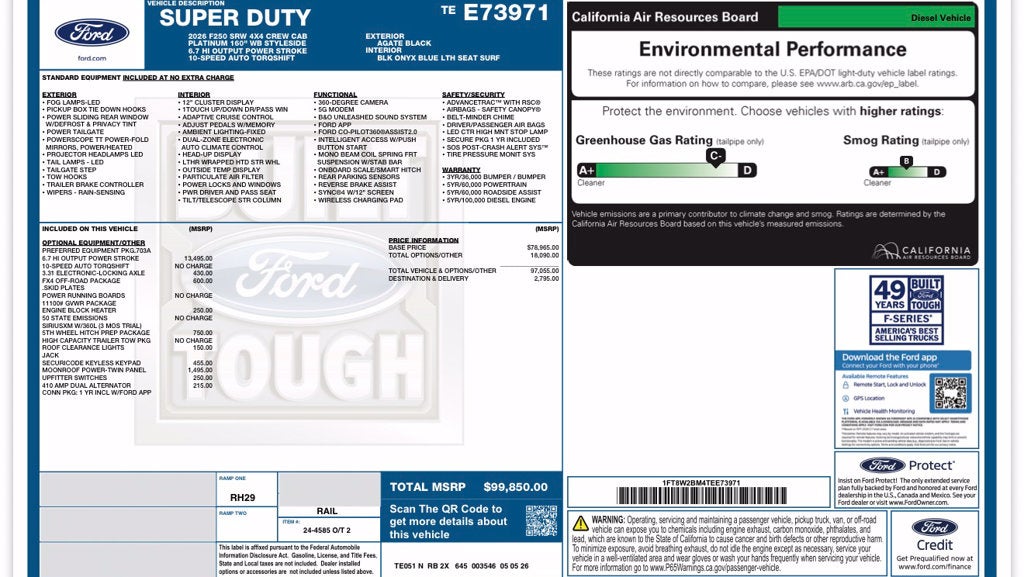 2026 Ford F-250SD Platinum
