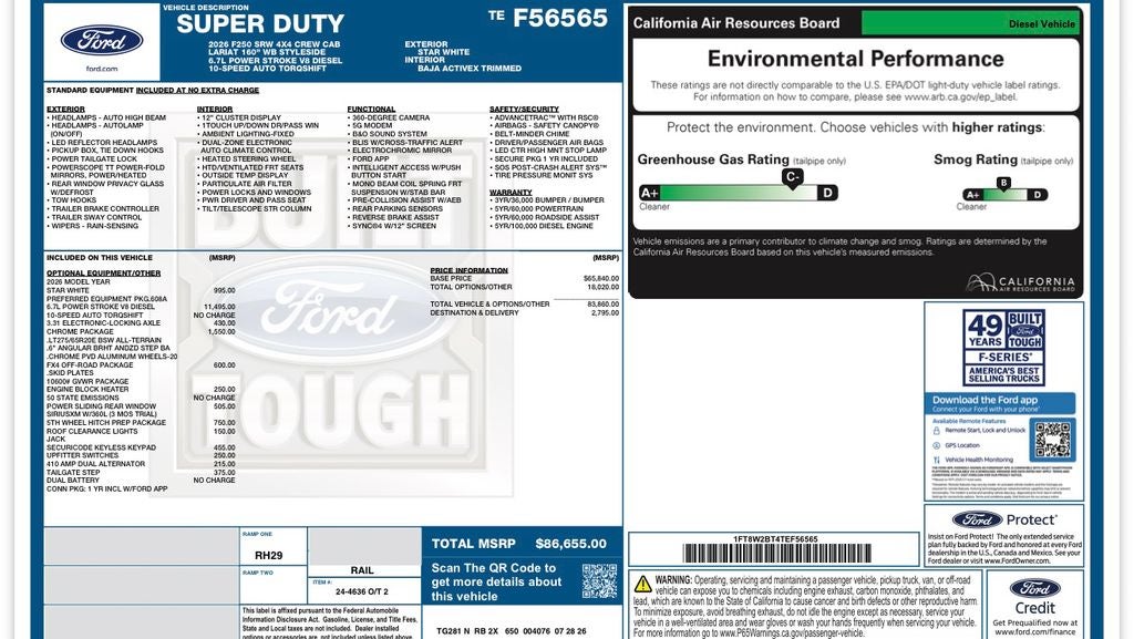 2026 Ford F-250SD Lariat