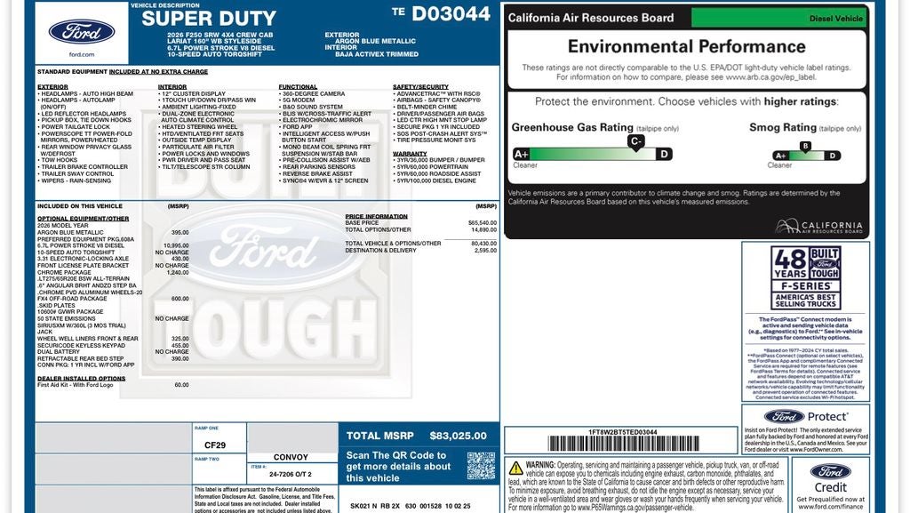 2026 Ford F-250SD Lariat