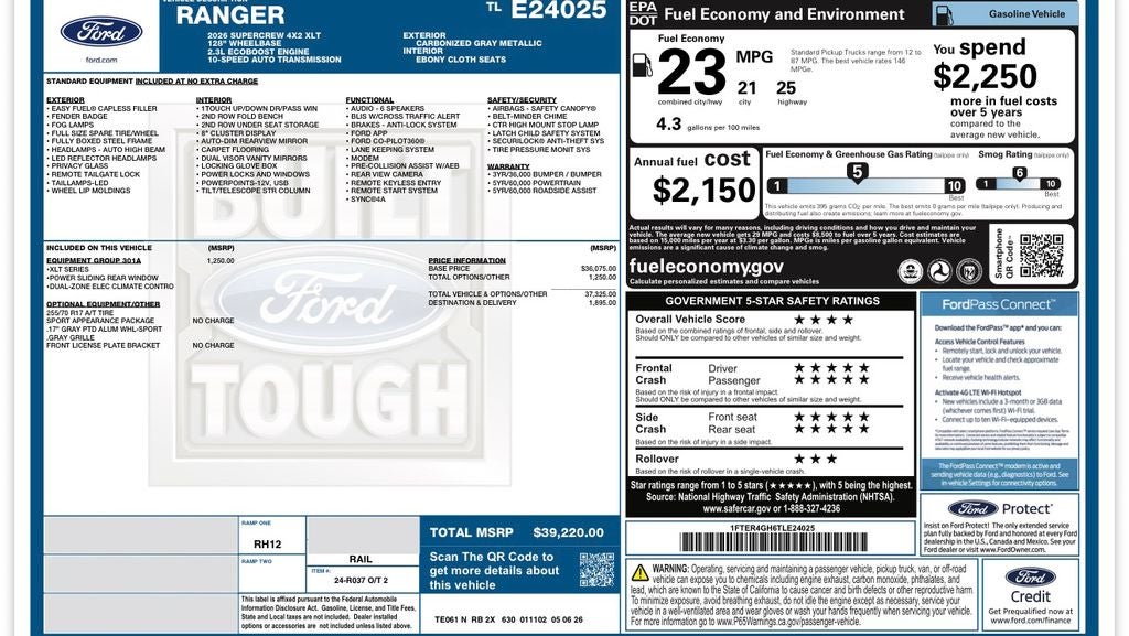 2026 Ford Ranger XLT
