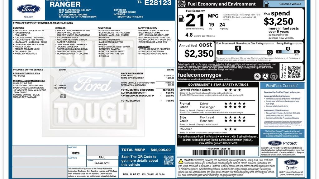 2026 Ford Ranger XLT