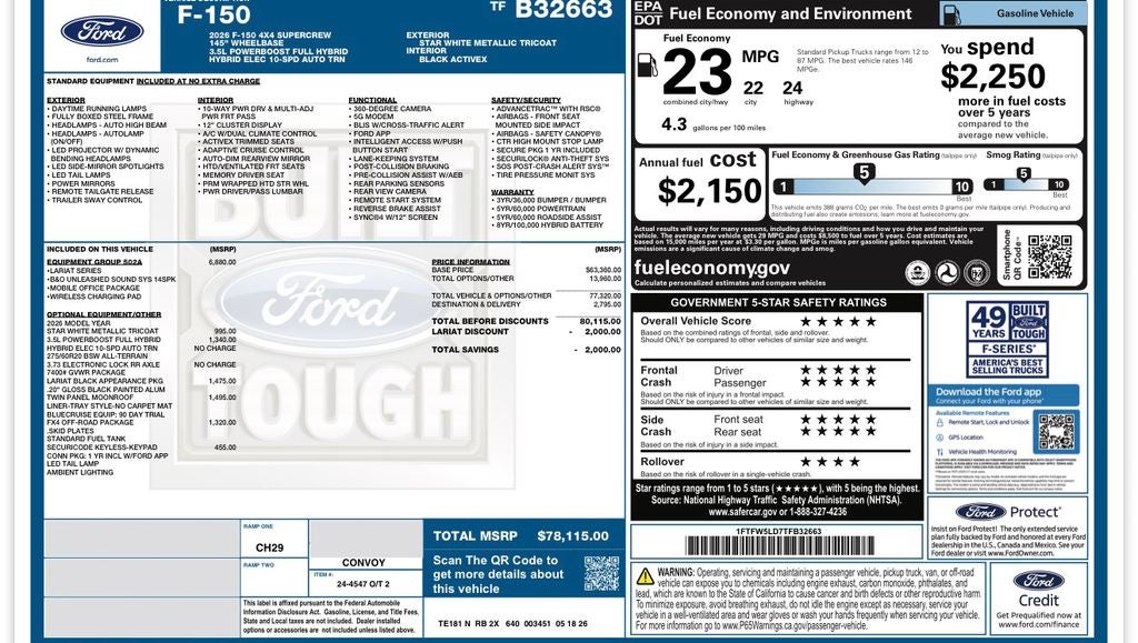 2026 Ford F-150 Lariat