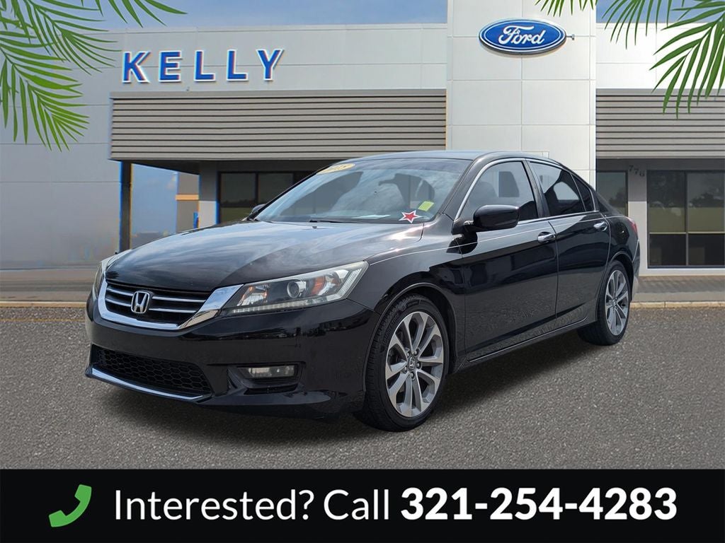 Used 2015 Honda Accord Sport with VIN 1HGCR2E51FA087351 for sale in Melbourne, FL