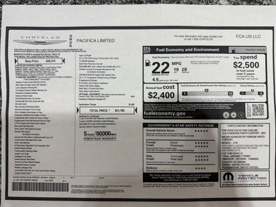 2025 Chrysler Pacifica Limited