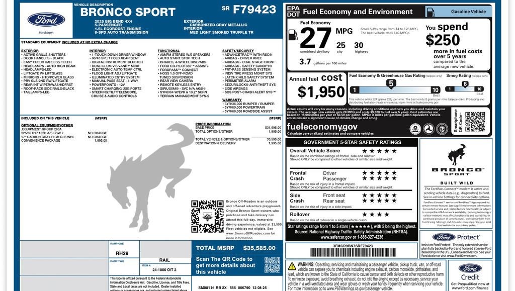 2025 Ford Bronco Sport Big Bend