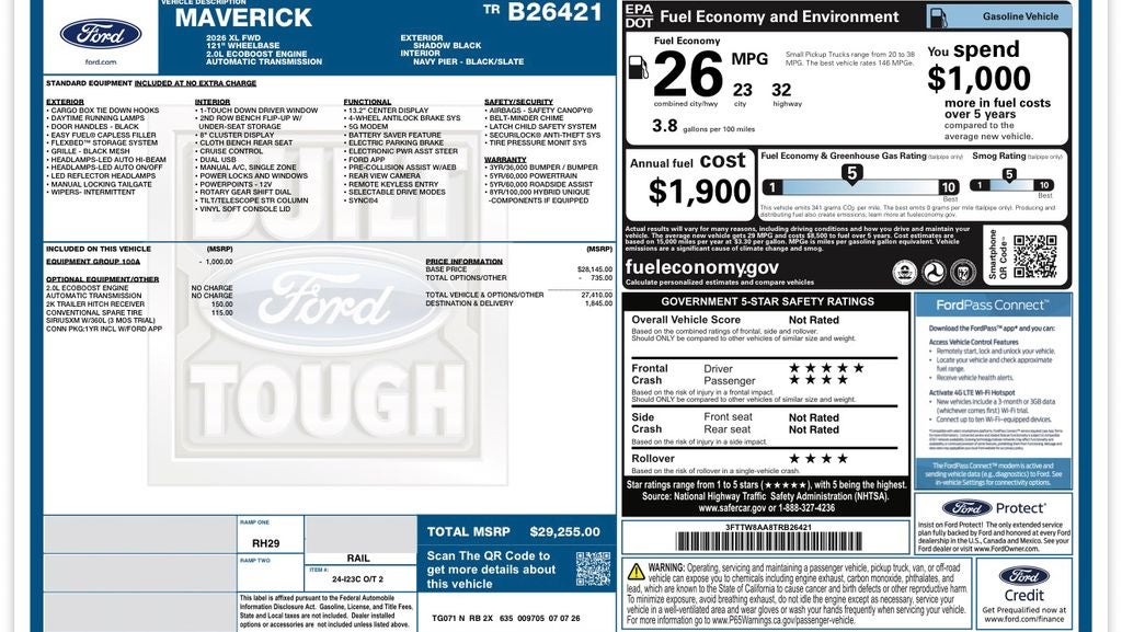 2026 Ford Maverick XL