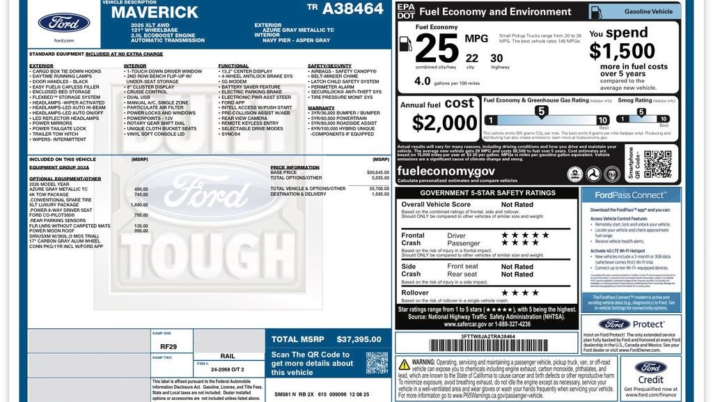 2026 Ford Maverick XLT