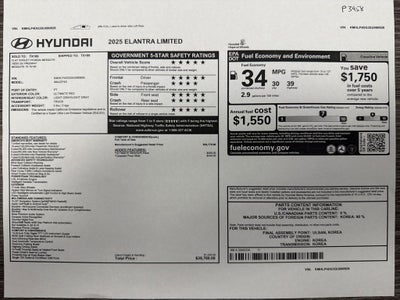 2025 Hyundai Elantra Limited