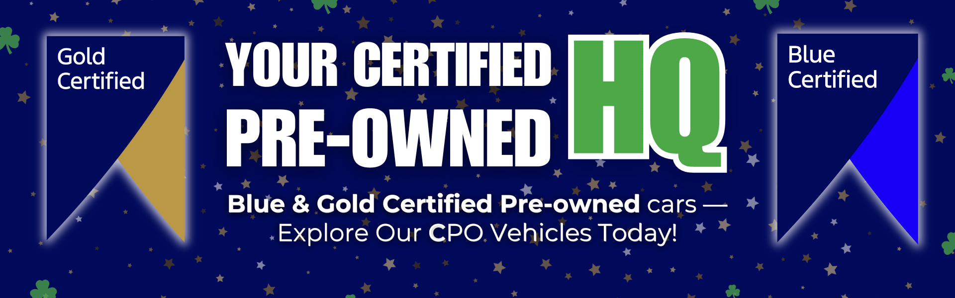 CPO Gold and Blue Certified