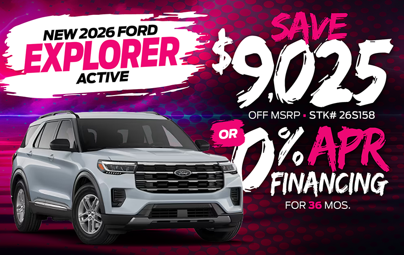 2026 Ford Explorer special offer at Kelly Ford in Melbourne, FL