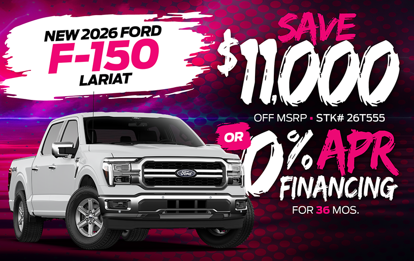 2025 Ford F-150 lease special at Kelly Ford in Melbourne, FL