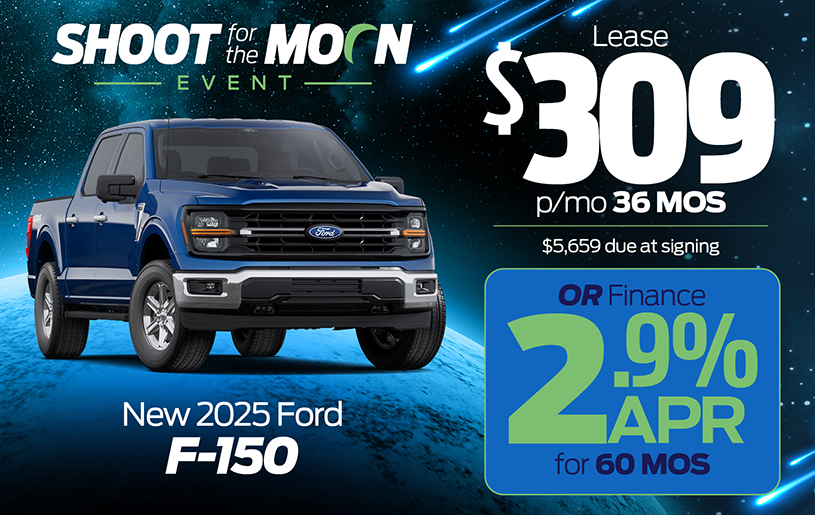 2025 Ford F-150 lease special at Kelly Ford in Melbourne, FL