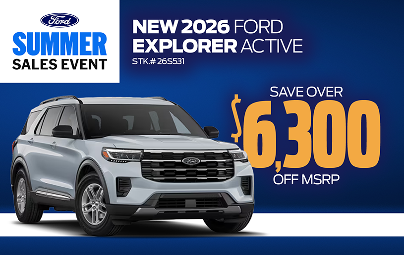 2026 Ford Explorer special offer at Kelly Ford in Melbourne, FL