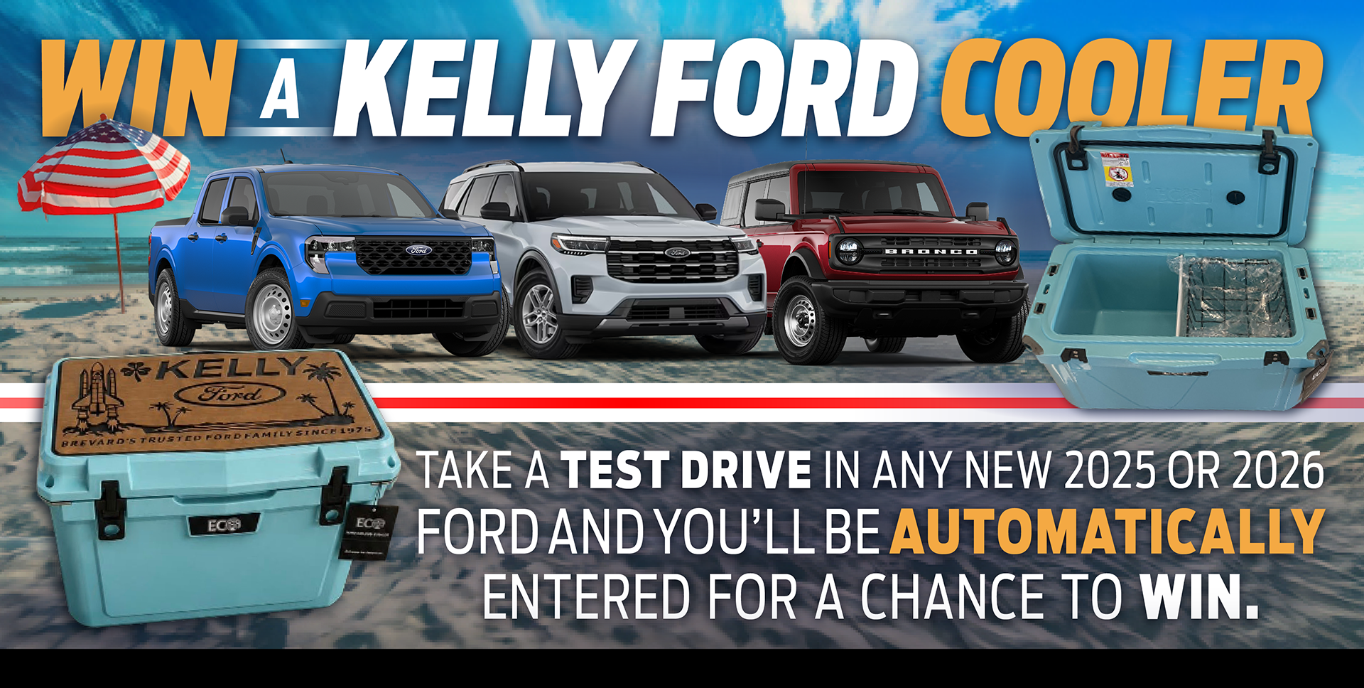 Kelly Ford Cooler Giveaway - Test Drive To Enter