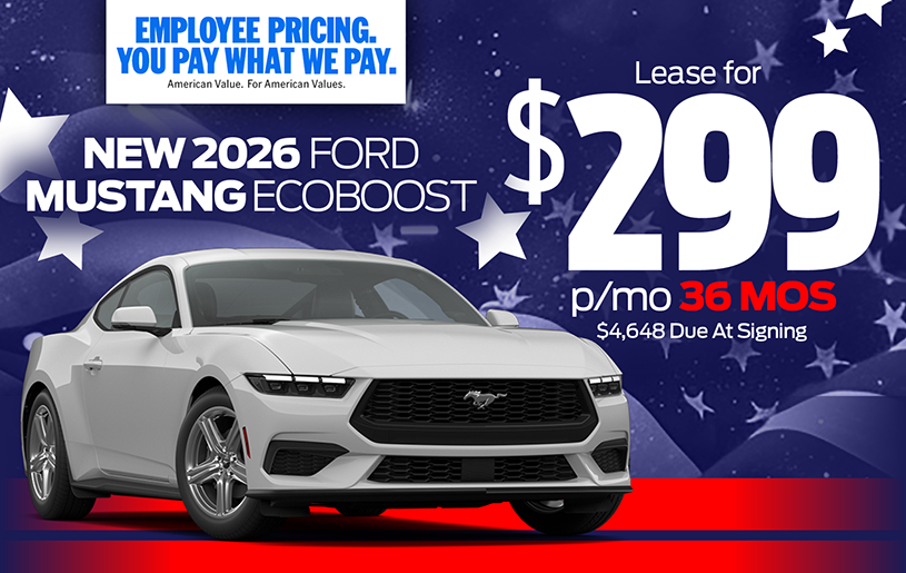 2026 Ford Mustang special offer at Kelly Ford in Melbourne, FL