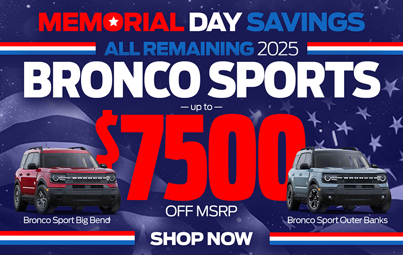 BRONCO SPORT SAVINGS