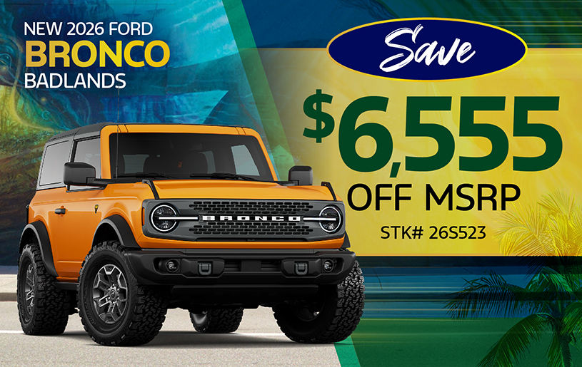 2025 Ford Bronco Sport special offer at Kelly Ford in Melbourne, FL