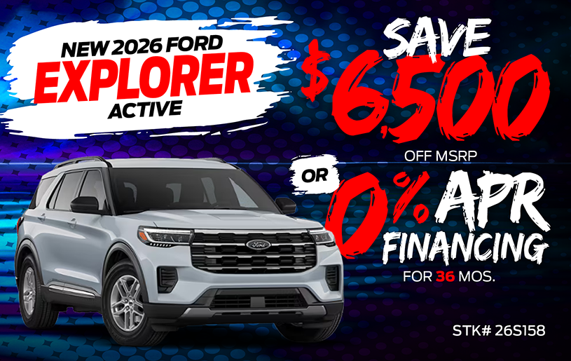 2026 Ford Explorer special offer at Kelly Ford in Melbourne, FL